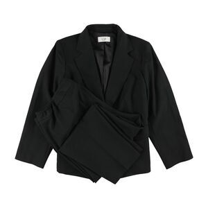 Le Suit Womens Plus Size 2 Piece Solid Pant Suit, NWT